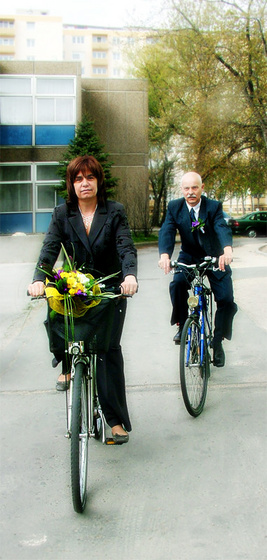 Biciklis esküvő