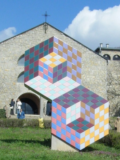 VASARELY, PÉCS PÁLOS TEMPLOM. VÁSÁRHELYI GYŐZŐ DSCF2491