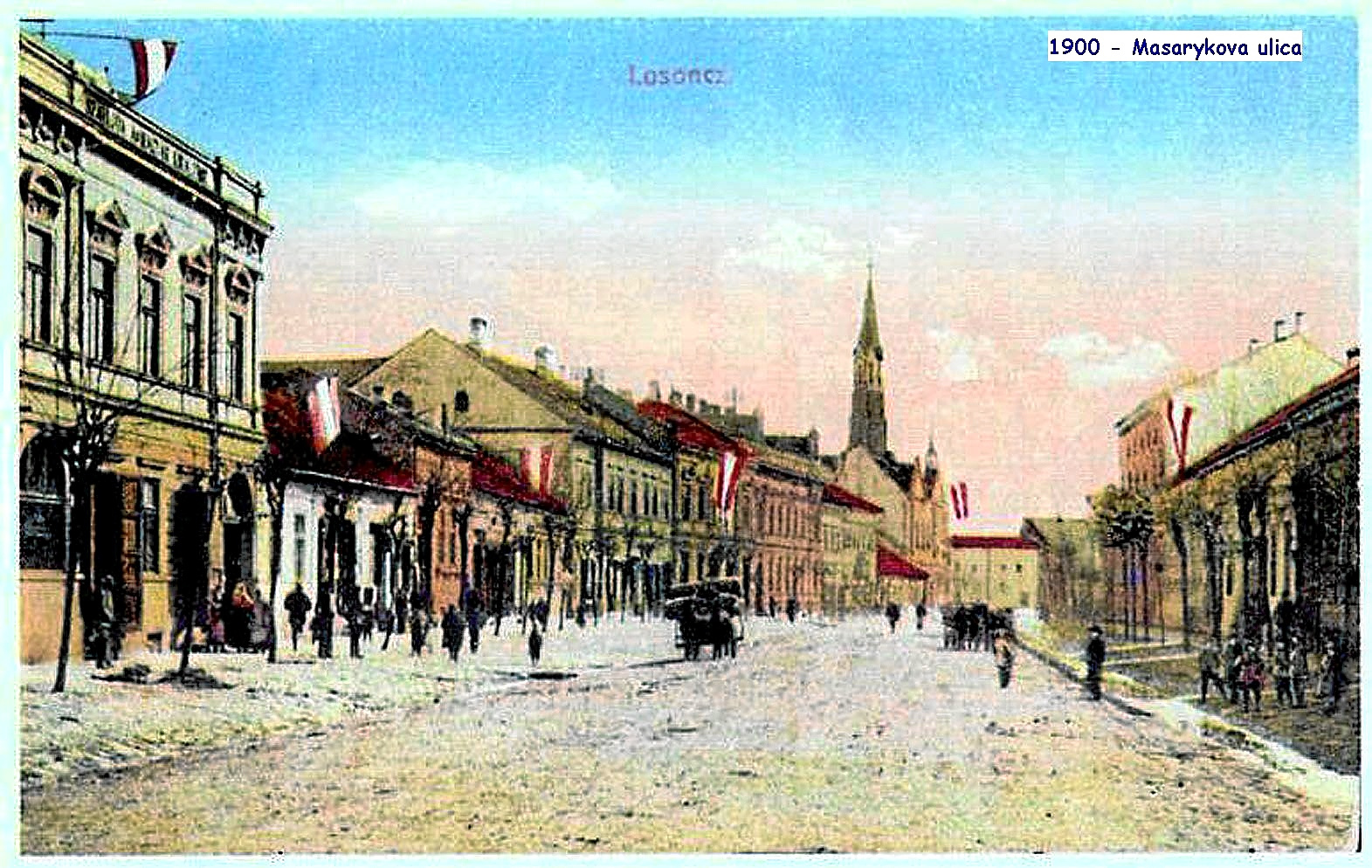 1900 - Masarykova ulica začiatkom 20. storočia
