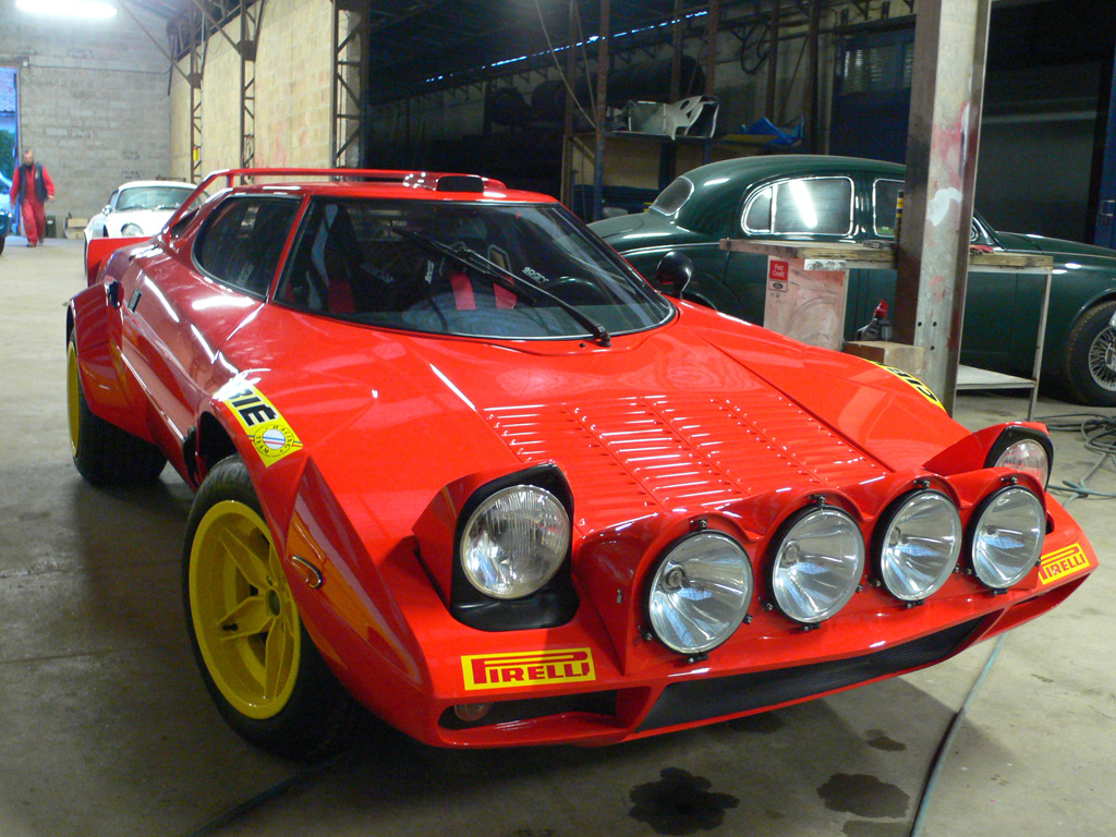 Lancia Stratos Orange Front Closeup