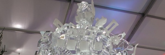 transformers ice sculpture slice