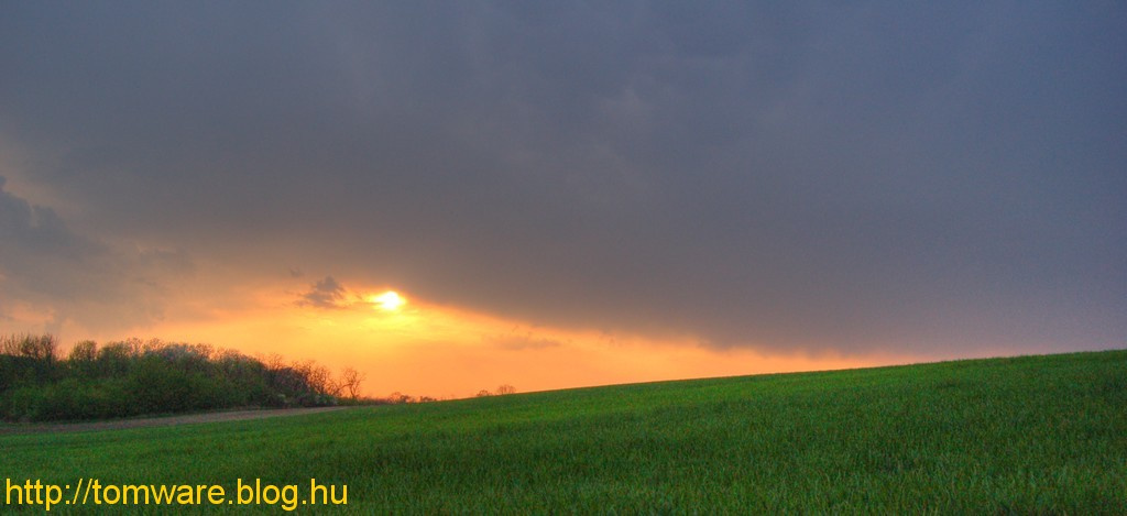 Alkonyat eső után HDR