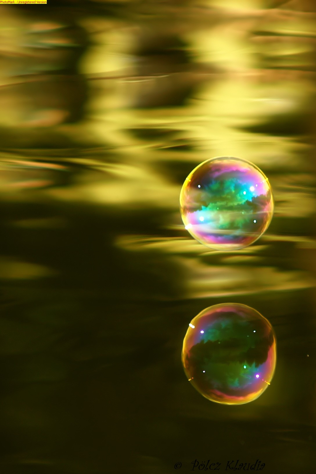 buborék és tükörképe