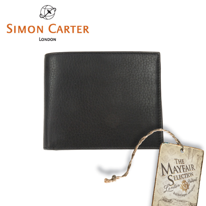 Soft Leather Coin Wallet black logo
