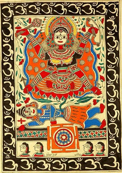 mahavidya shodashi with yantra di86 (Medium)