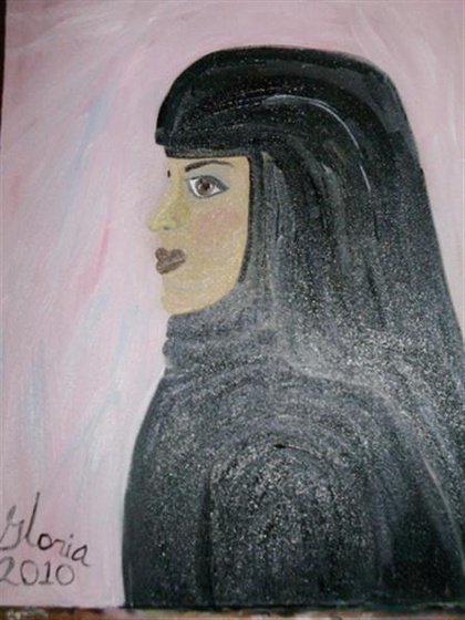 Saudi-woman-oil-painting-Jan-2010-by-Gloria-Poole-photo-by-glori