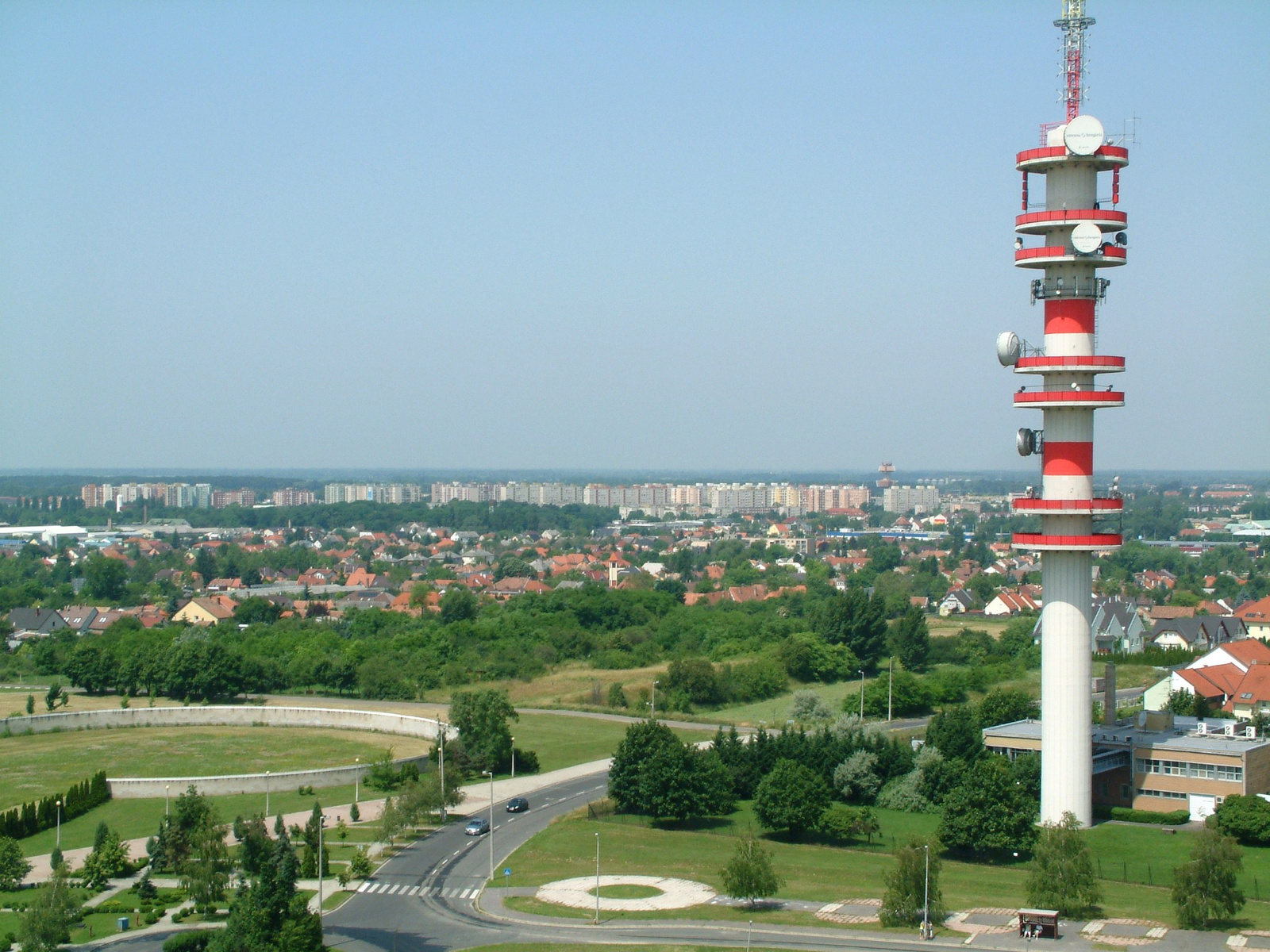 Igy néz kilát kép  Győrről a Víztorony tetején! 007