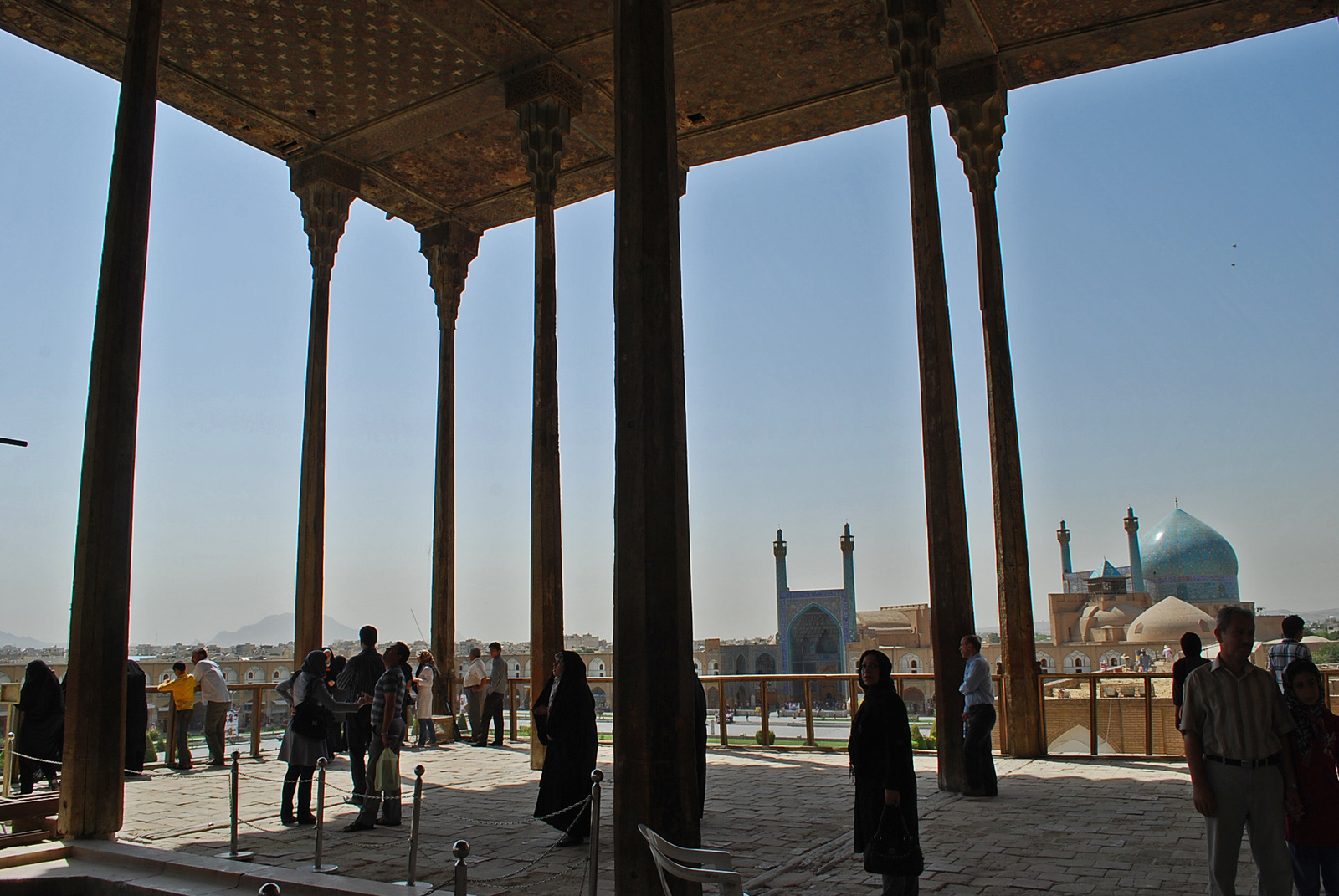 Irán 4803 'Ali Qapu palota Esfahan