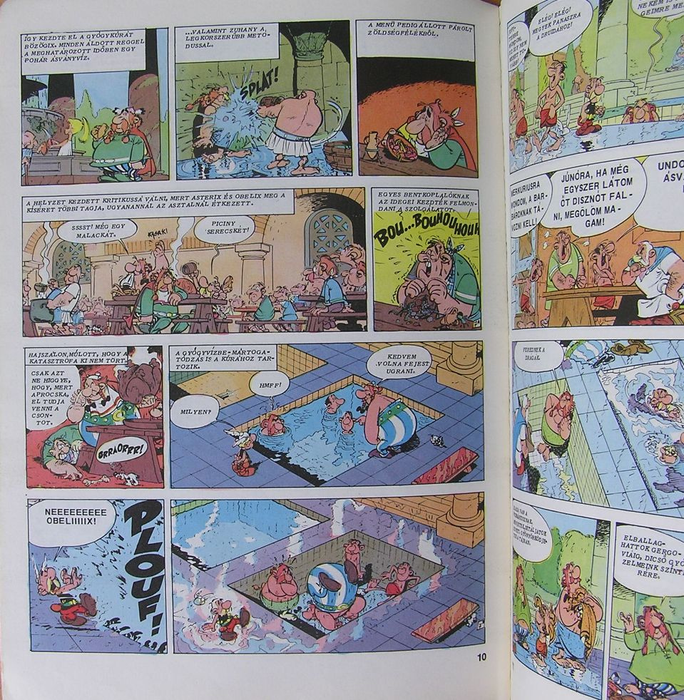 Asterix 1975 a fürdőben
