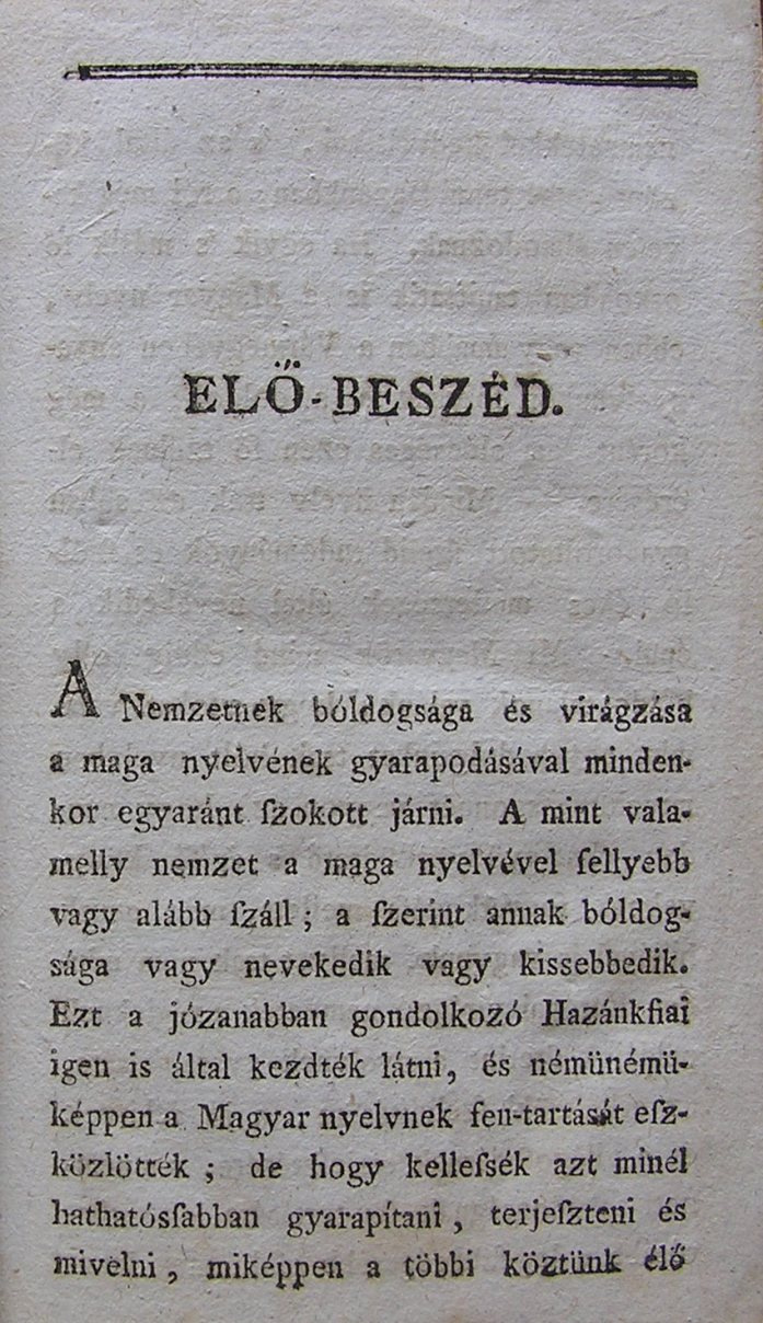 Leszszing 1792 Elő-beszéd