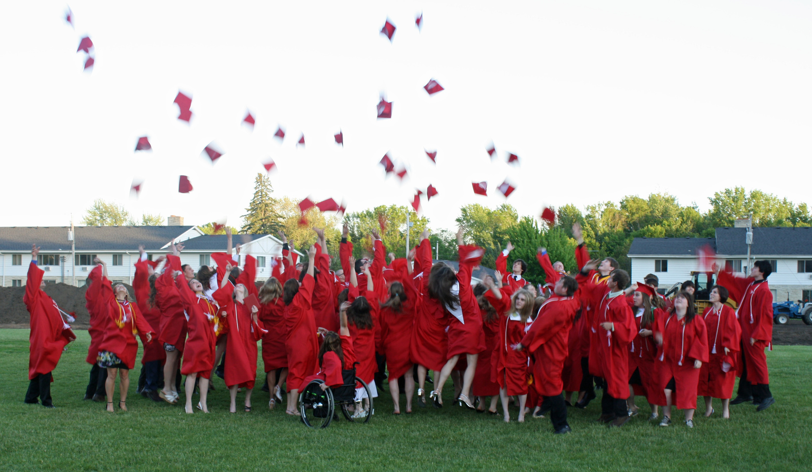 Hats in the air