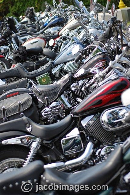 motorcycles-parked