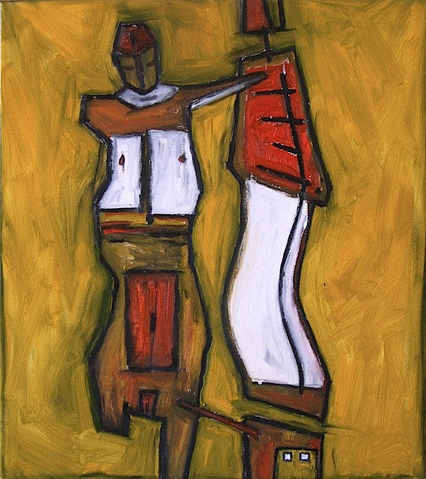 35 kilégzés-belégzés 11, olaj, vászon, 45x40cm, 2004