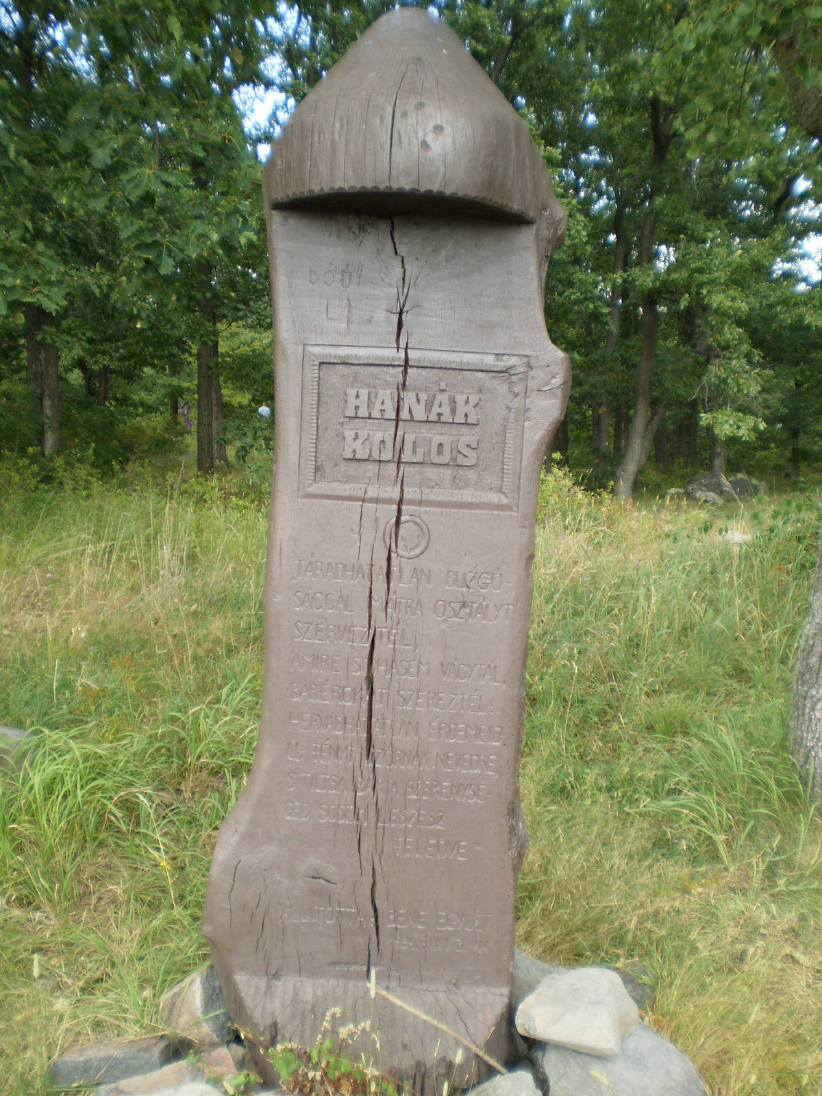 2009.08.15,Kékesről MátrafüredreHanák Kolos emlékhely