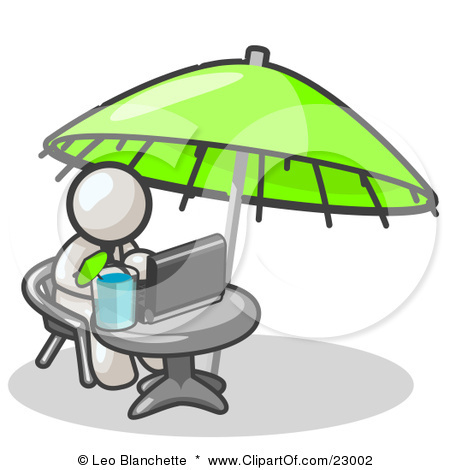 23002-Clipart-Illustration-Of-A-Traveling-White-Business-Man-Sit