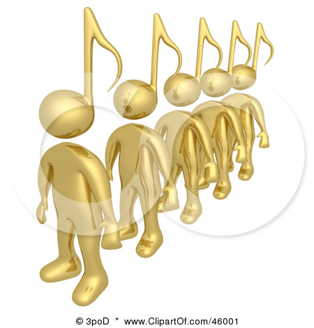 46001-Royalty-Free-RF-Clipart-Illustration-Of-A-Line-Of-Golden-3