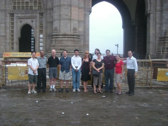 group photo at Gate way of India