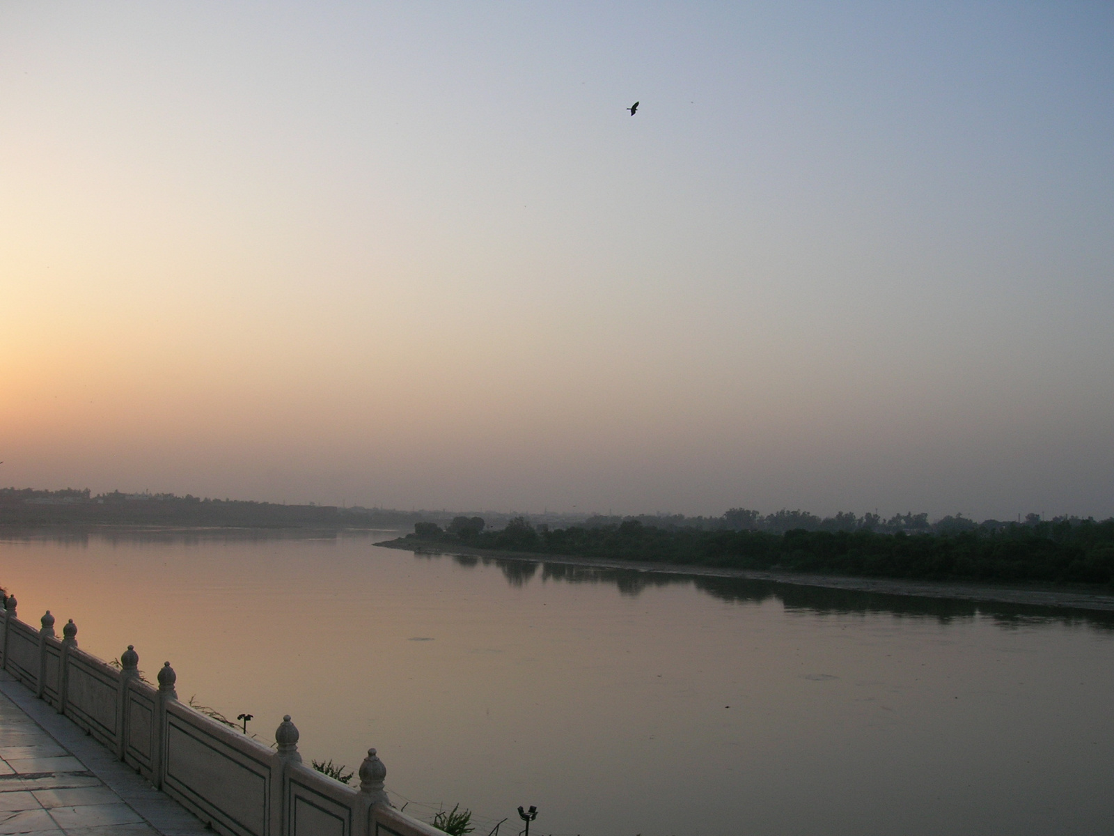 The river from the Taj
