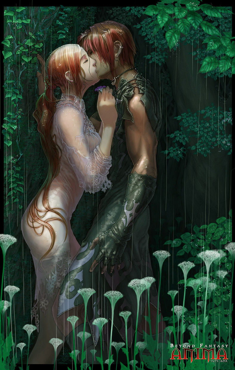 6153Anima  A kiss in the rain by Wen M