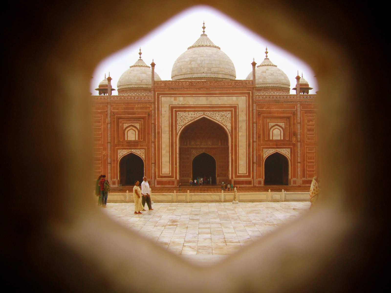 Agra: Kilátás a Taj Mahalból