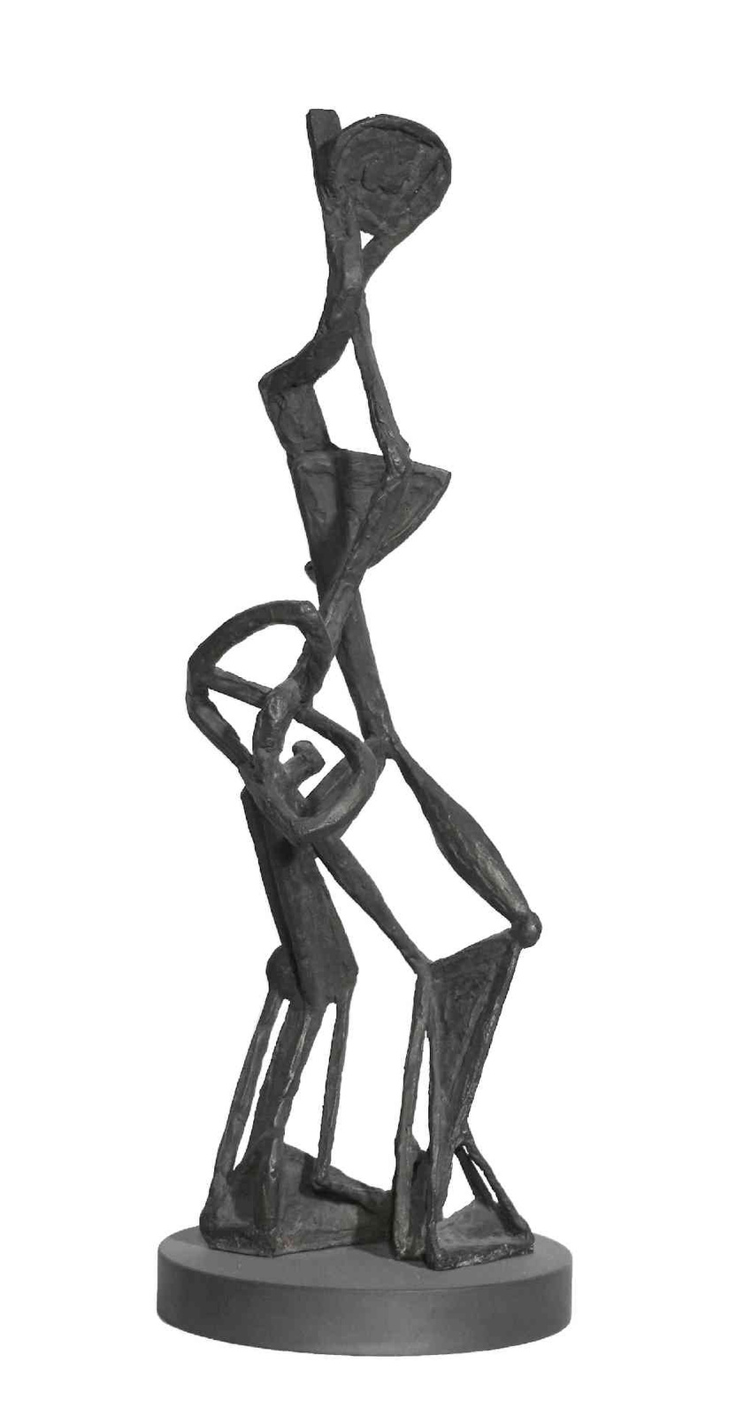 341 - Mata Attila - Nő alak (anatómia), 2001. 37x13x8cm - Bronz 