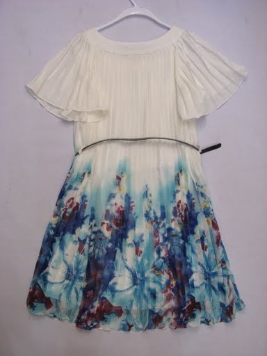 90801A-28 GUCCI BLUE SILK DRESS SIZE 2 4 6(BACK) PRICE USD 42[1]