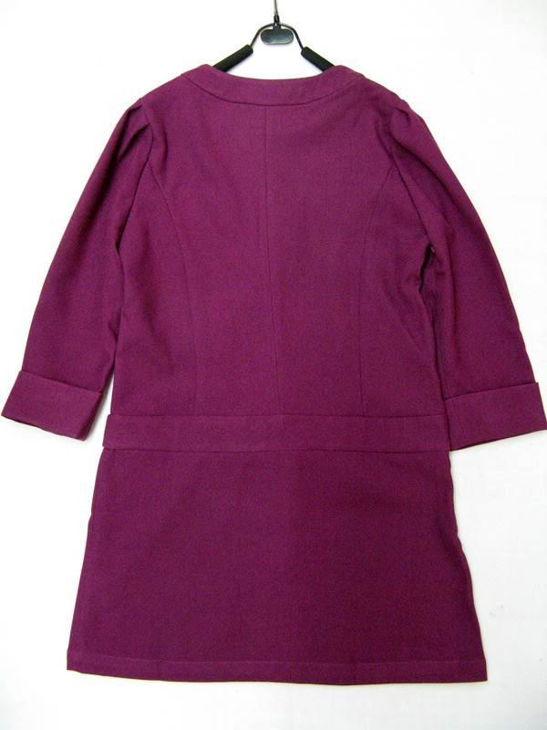 90924C-48  GUCCI PURPLE WOOL COAT SIZE 2 4 6 (BACK)  PRICE USD45