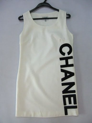 90809A-21 CHANEL WHITE COTTON&WOOL DRESS SIZE 2 4 6 PRICE USD 42