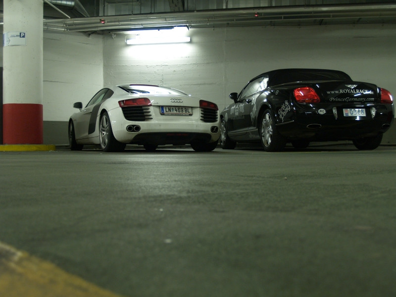 Audi R8 + Bentley Continental GTC