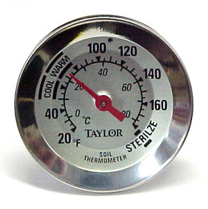 soil thermometer front