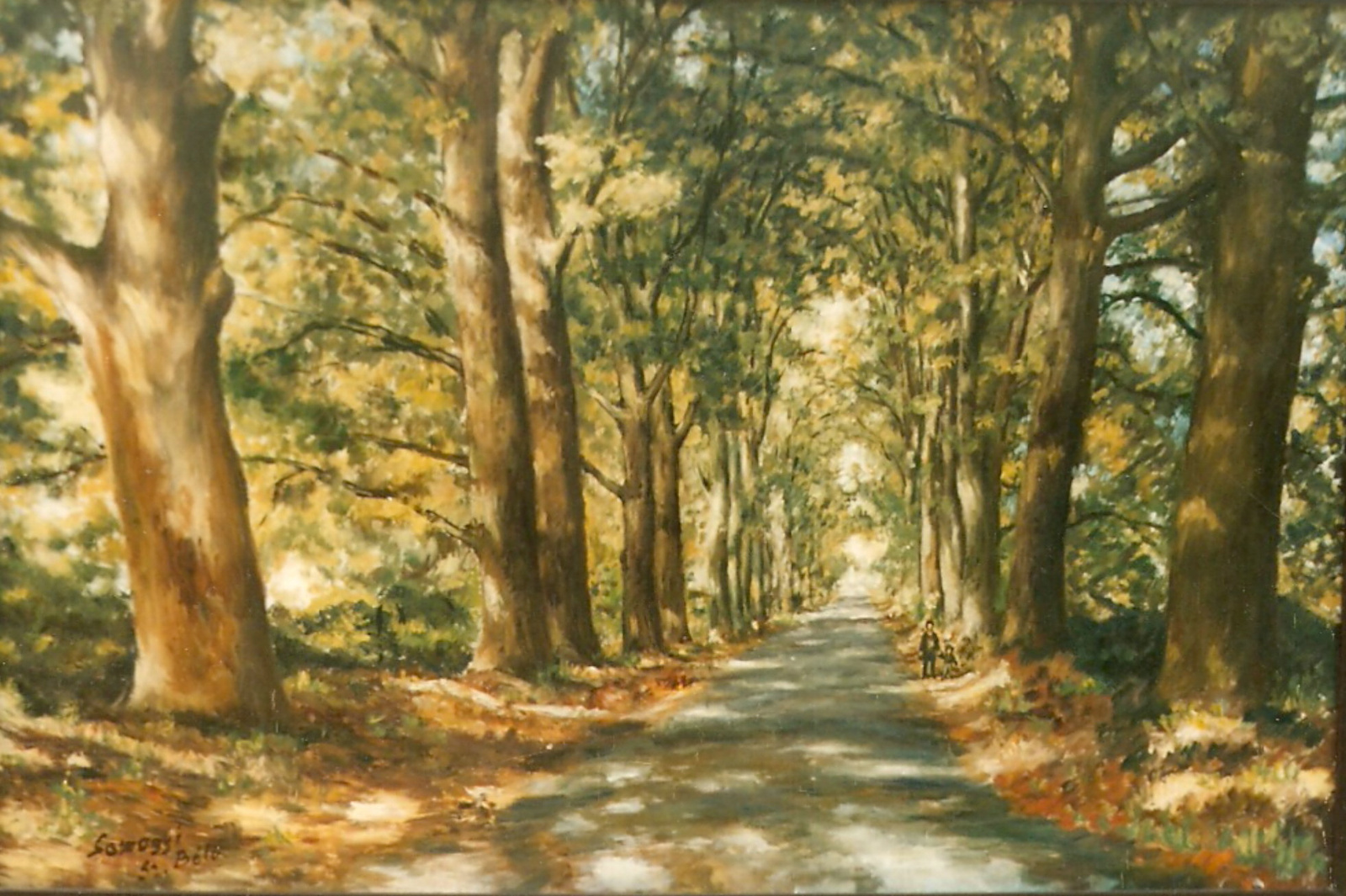 Platán óriások, 40x60cm olaj-vászon. Oil-canvas.