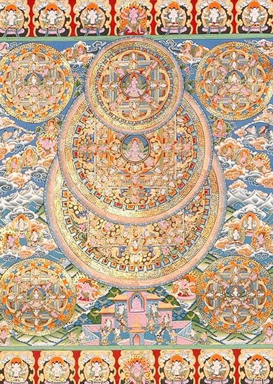 a grand mandalas of the buddha with bodhisattvas tq21 (Medium)