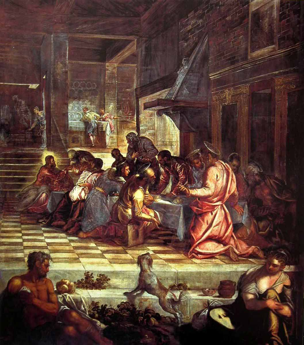 Tintoretto 1577 Scuola di San Rocco Utolso vacsora