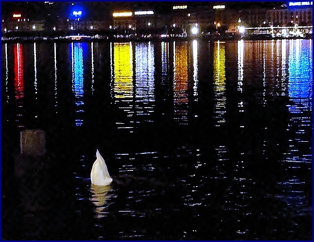 Esti fények-Genfi tó.
